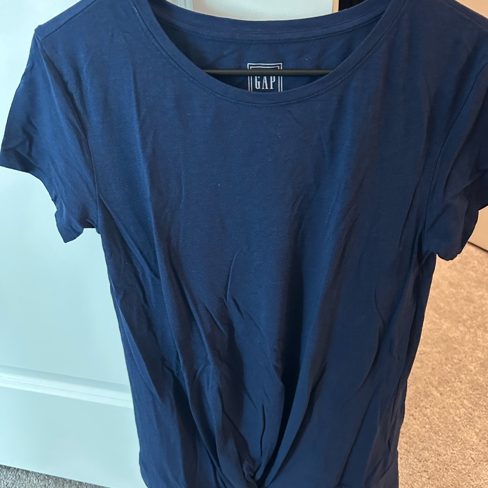 GAP Women's Navy Maternity Short Sleeve Tee
